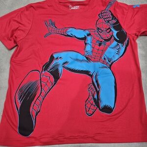 Boys Under armour spiderman dri fit